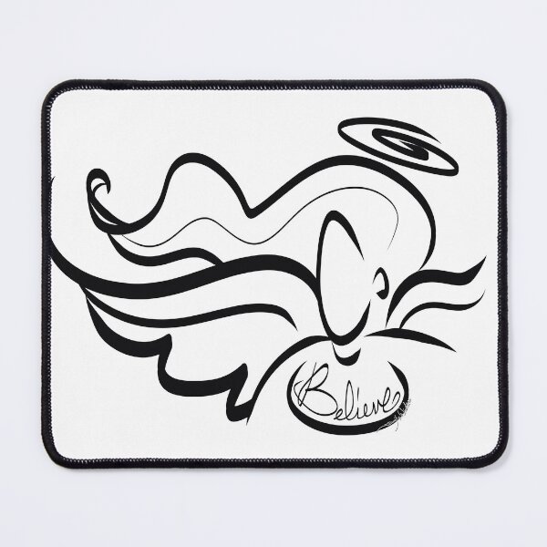 Angel by Art In The Garage Mouse Pad