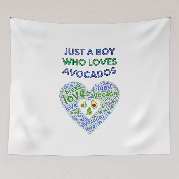 Item preview, Just A Boy Who Loves Avocados - Vegan designed and sold by Digitalme Designs.