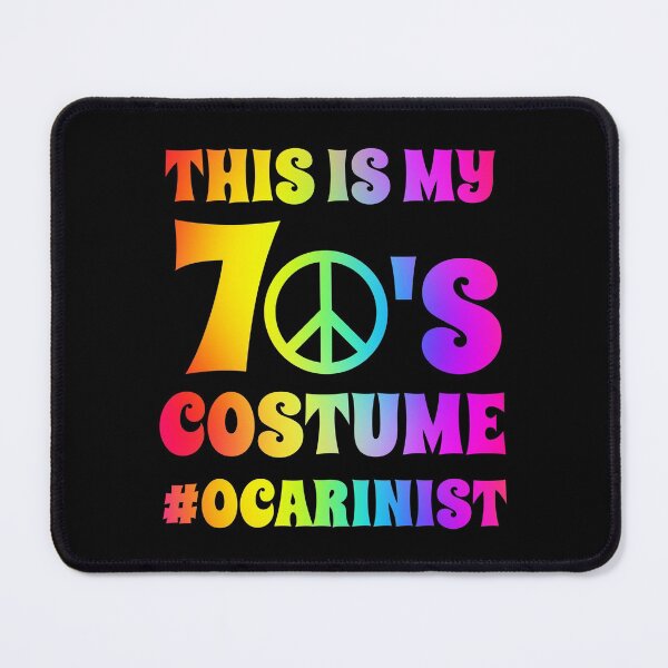 Item preview, Groovy Ocarina Player This Is My 70s Costume Halloween Party Retro Vintage designed and sold by ojdart.