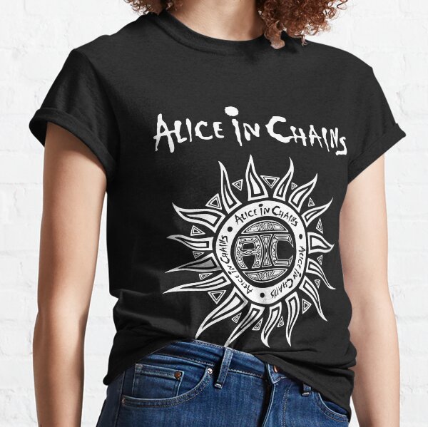 Vintage Alice In Chains Sun Faned Shirt Rare T-shirt classique