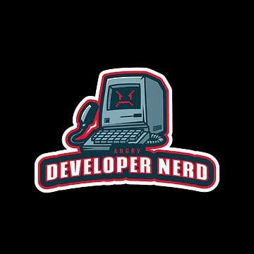Artwork thumbnail, Angry Developer Nerd - Funny Coding Programmer Design by Shirtlify