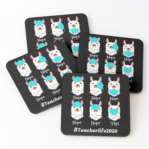 Item preview, Llama Wearing Masks Wrong Teacherlife 2020 designed and sold by 1nhay300k.