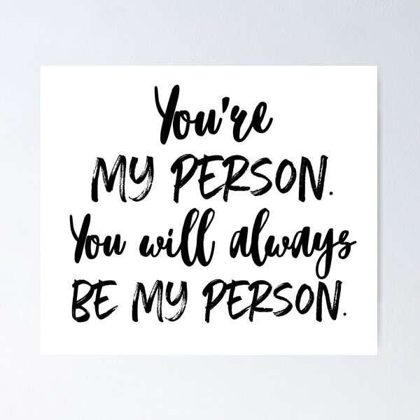 You're My Person Mini Bag - White