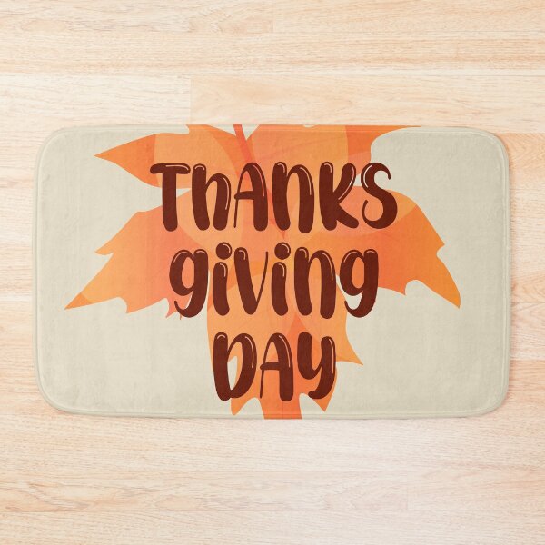 Item preview, Thanksgiving day lettering maple leaf designed and sold by CutieBlue.