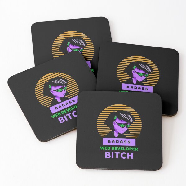 Item preview, Badass Web Developer B*tch - Female Coder Web Developer designed and sold by Shirtlify.