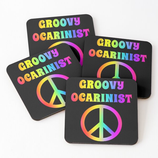 Item preview, Groovy Ocarina Player Peace Halloween Party Retro Vintage designed and sold by ojdart.