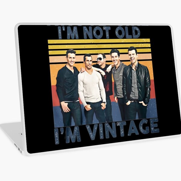 NKOTB Girl I&x27;m NOT Old I&x27;m Vintage T-Shirts Gift For Fans, For Men and Women, Gift Hallowe Laptop Skin