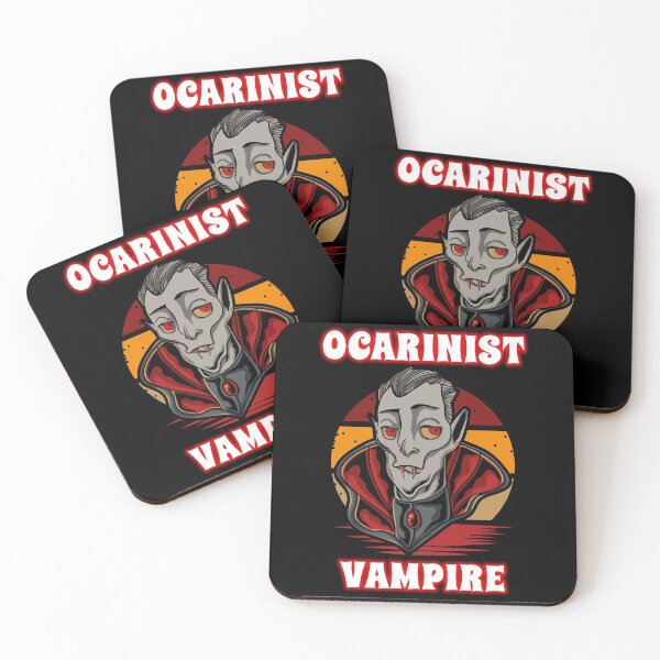 Item preview, Ocarinist Vampire Groovy Halloween Party Retro Vintage designed and sold by ojdart.