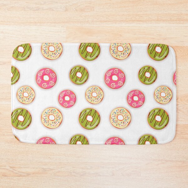 Item preview, Seamless vector pattern of colorful hand drawn donuts, flat lay designed and sold by Familyshmot.