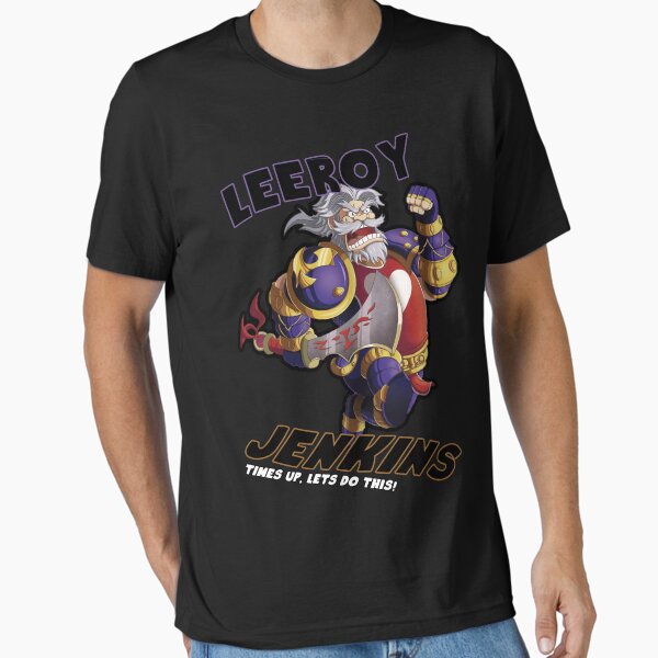 Vista previa del artículo con la obra «Leeory Jenkins: ¡se acabó el tiempo!», diseñado y vendido por Alpha Nerdy.