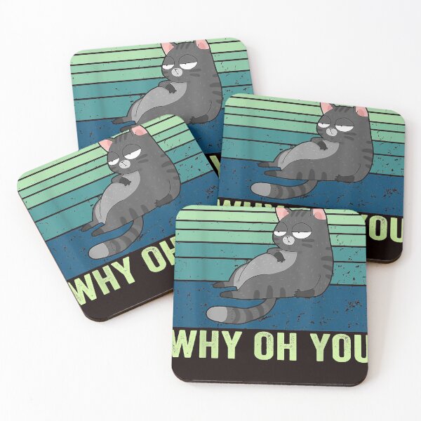 Item preview, Funny Yoga Cat EFF You See Kay Why Oh You Sarcastic Saying designed and sold by DonetTrent.