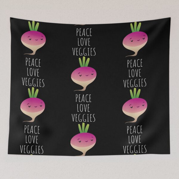 Item preview, Peace Love Veggies Vegan Vegetarian designed and sold by phuongducduc.