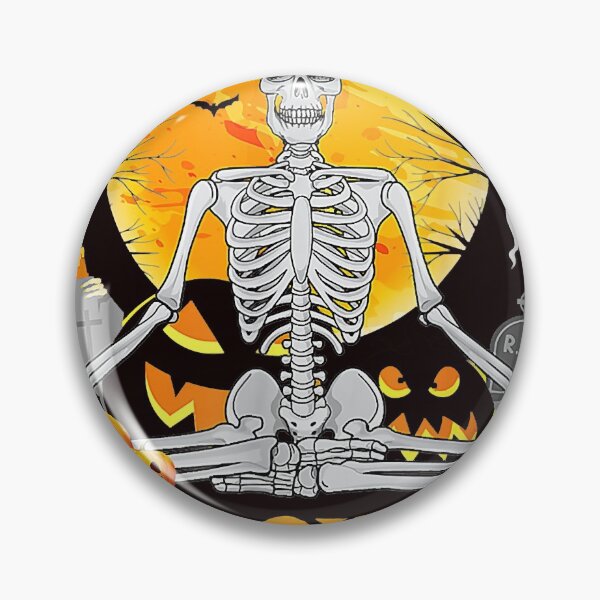 Item preview, Halloween Eff You See Kay Skull Skeleton Why Oh U Funny Yoga designed and sold by DonetTrent.
