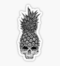 pineapple skull Sticker