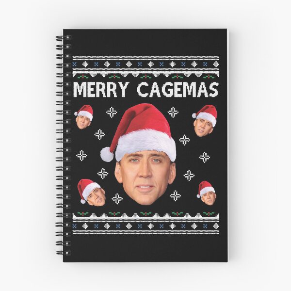 Item preview, Nicolas Cage Stage Name Actor Filmmaker Coppola Received Many Awards Merry Cagemas Christmas Knitpo designed and sold by NicolasCageHine.