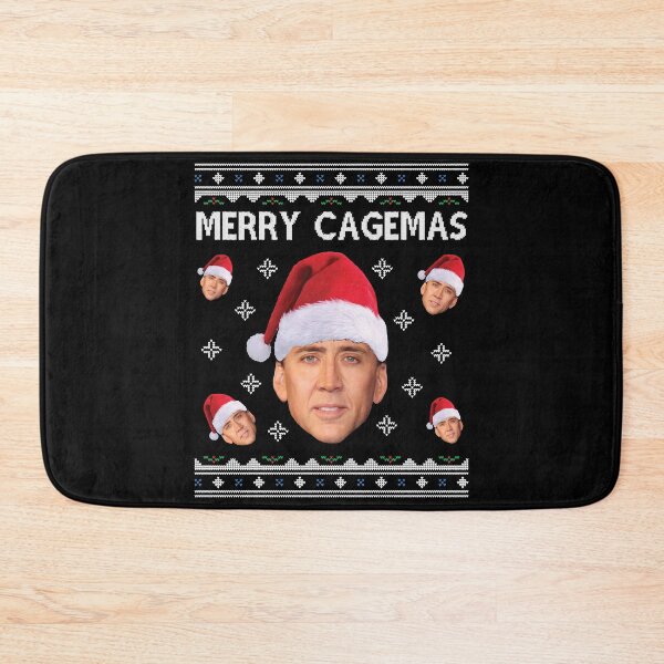 Item preview, Nicolas Cage Stage Name Actor Filmmaker Coppola Received Many Awards Merry Cagemas Christmas Knitpo designed and sold by NicolasCageHine.