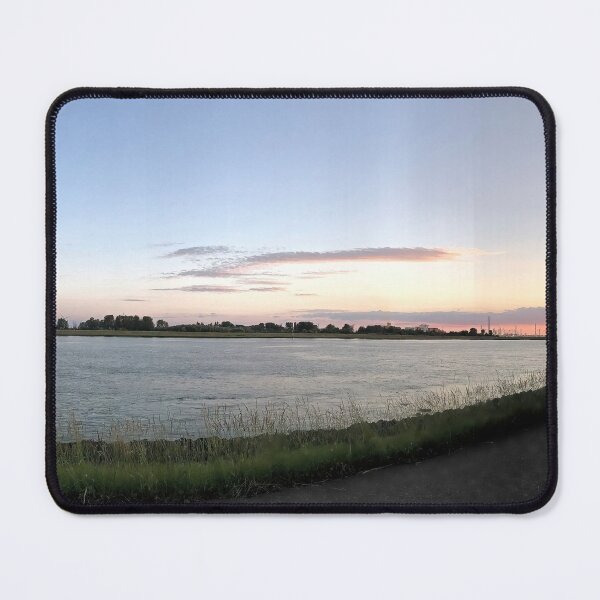 Item preview, A panoramic view of a part of Rotterdam harbour in the sunset designed and sold by dabingboshi.