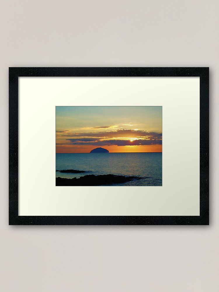 Alternate view of Sunset over Ailsa Craig Framed Art Print