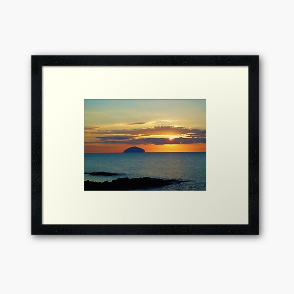 Sunset over Ailsa Craig Framed Art Print