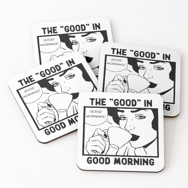 Item preview, The Only Good In Good Morning Is Coffee, Retro Vintage, Funny Witty designed and sold by anghelapparel.
