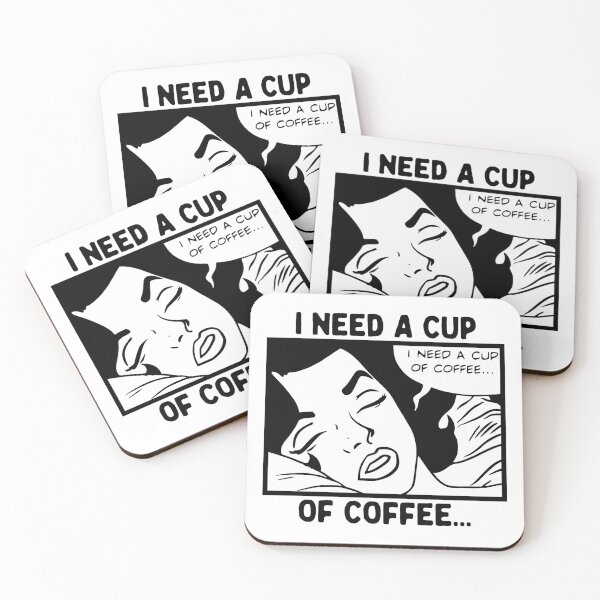 Item preview, I Need A Cup Of Coffee, Retro Vintage, Funny Witty designed and sold by anghelapparel.