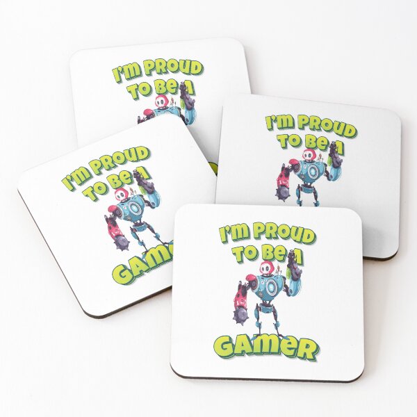 Item preview, I’m Proud To Be A Gamer  Modern Robot With Weapon designed and sold by WordsGamersUse.