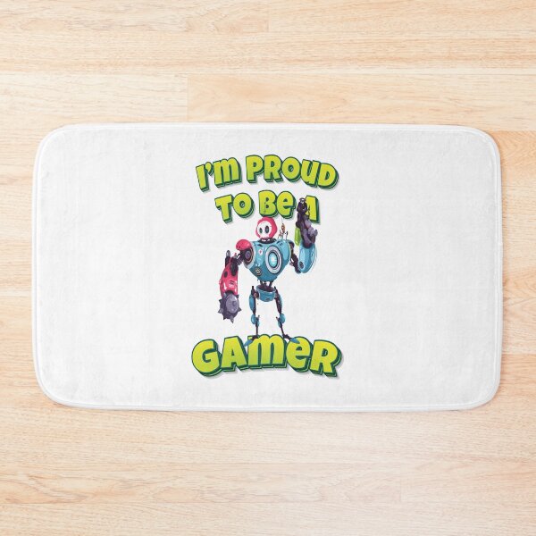 Item preview, I’m Proud To Be A Gamer  Modern Robot With Weapon designed and sold by WordsGamersUse.