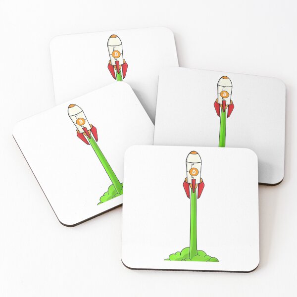 Item preview, Bitcoin Rocket Pump Green Candle BTC Cryptocurrency designed and sold by SockaArt1.