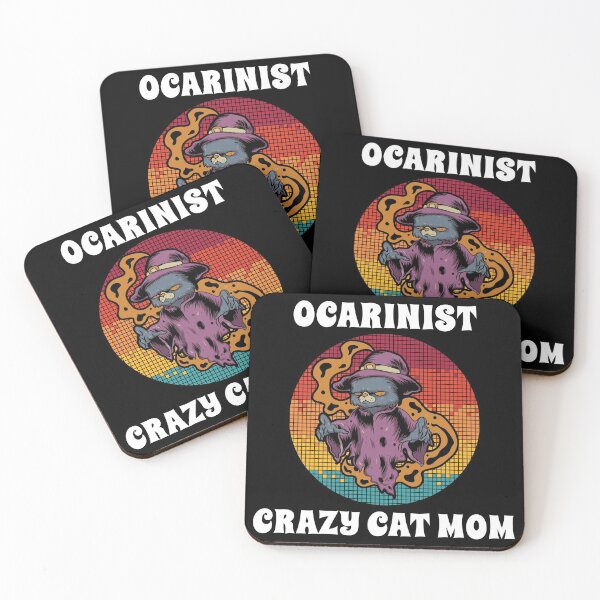 Item preview, Ocarinist Crazy Cat Mom Groovy Halloween Party Retro Vintage designed and sold by ojdart.