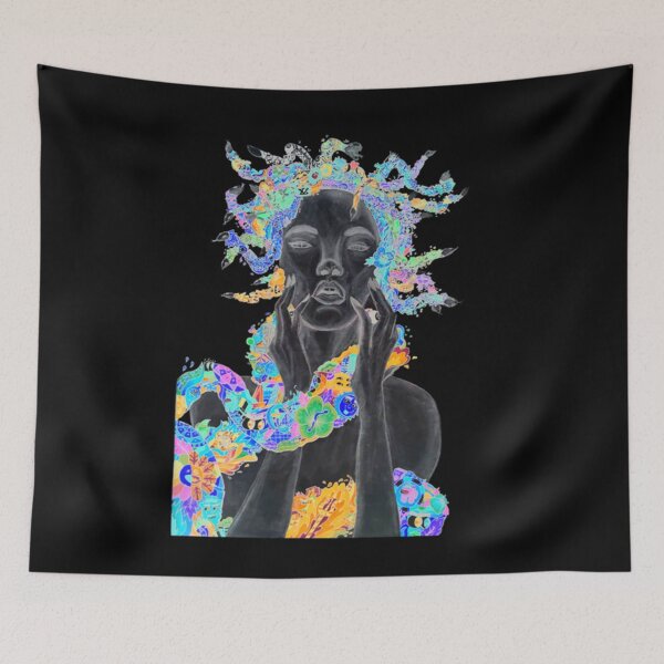 Item preview, Negative Medusa (ɒƨubɘM) X Doodles    designed and sold by MarleeHodum.