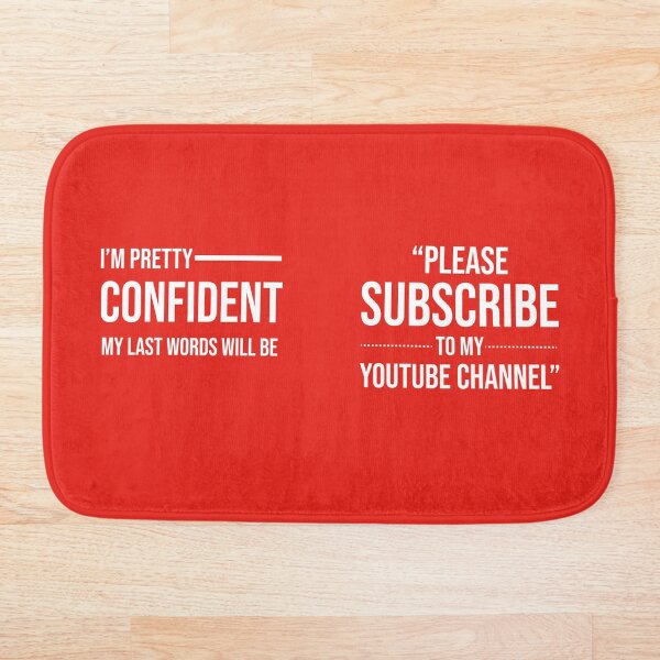 Item preview, Im pretty confident my last words will be please subscribe to my youtube channel designed and sold by Vansh Arora.