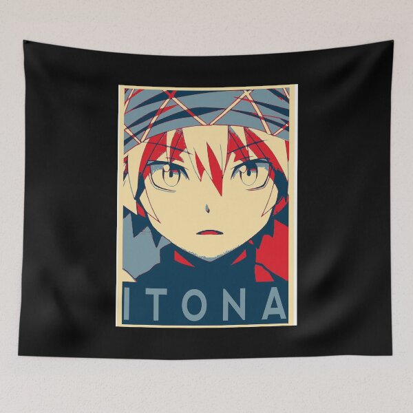 Item preview, Itona blue and red poster designed and sold by BaierKaren.