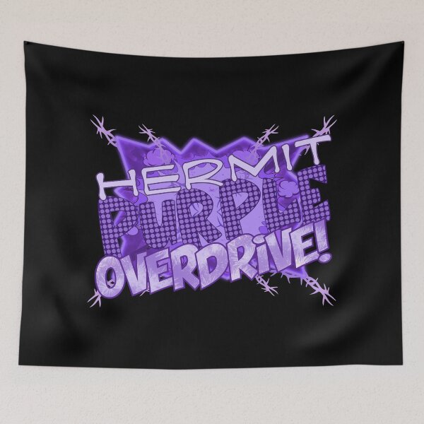 Item preview, Purple Hermit Stand (Design #2 - On Black) designed and sold by epinkb.