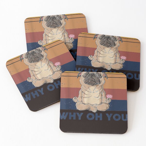 Item preview, Pug Dog Yoga Vintage Eff Ves a Kay Por qué Oh You Pug Dog designed and sold by DonetTrent.