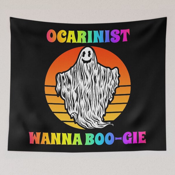 Item preview, Ocarinist Wanna Boogie Groovy Halloween Party Retro Vintage designed and sold by ojdart.