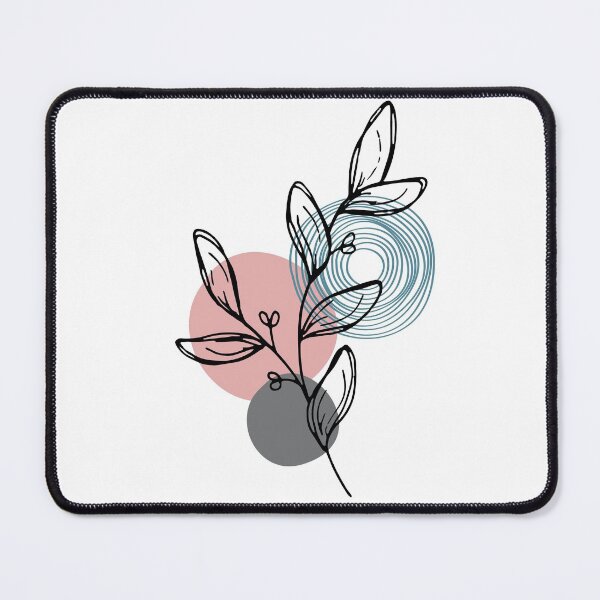 Item preview, Leaf line art with circular pattern as the background designed and sold by msro1.