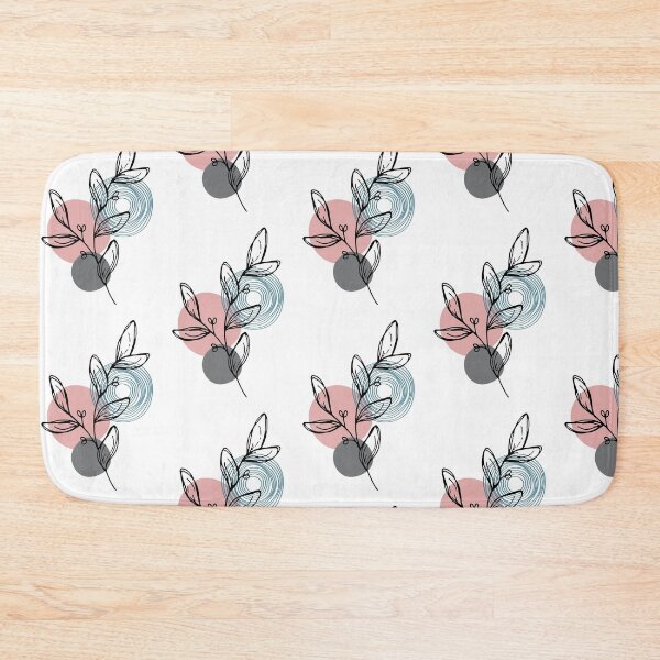 Item preview, Leaf line art with circular pattern as the background designed and sold by msro1.