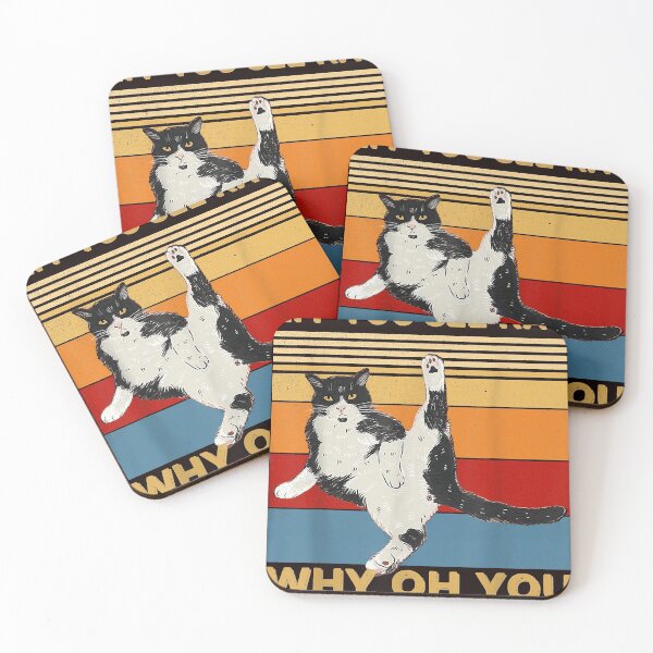 Item preview, Retro Cat Yoga Eff You See Kay Why Oh You designed and sold by DonetTrent.