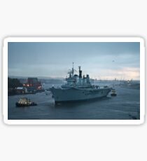 Ark Royal departs the Tyne for the last time Sticker