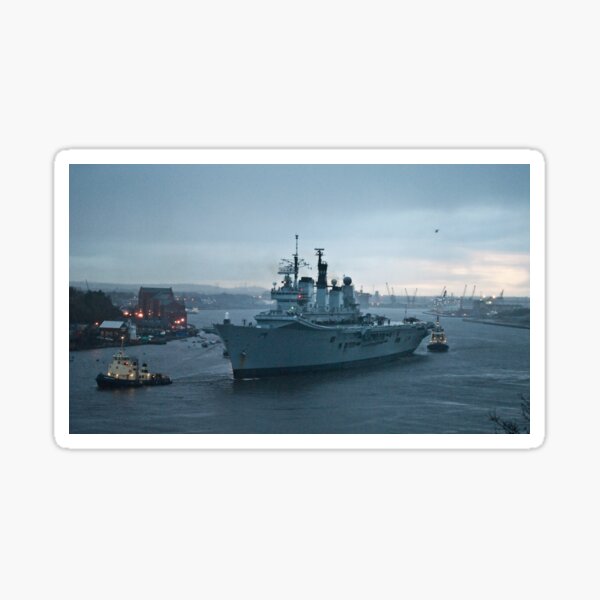 Item preview, Ark Royal departs the Tyne for the last time designed and sold by Chris Vincent.