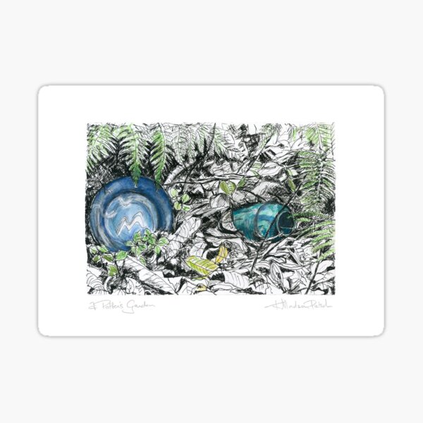A Potter's Garden (No.2) Sticker