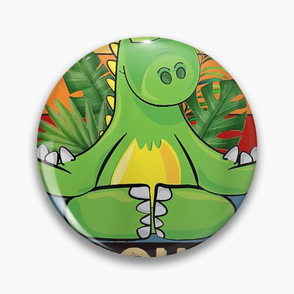 Item preview, Retro Dinosaur Yoga Eff You See Kay Why Oh You designed and sold by DonetTrent.