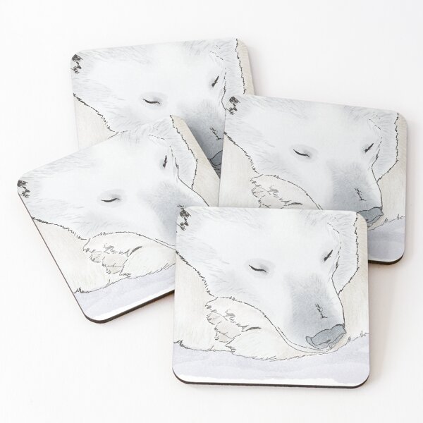 Item preview, Sleepy Polar Bear in Snow designed and sold by BunnyBizarre.