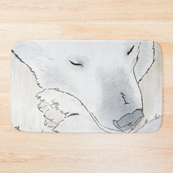 Item preview, Sleepy Polar Bear in Snow designed and sold by BunnyBizarre.