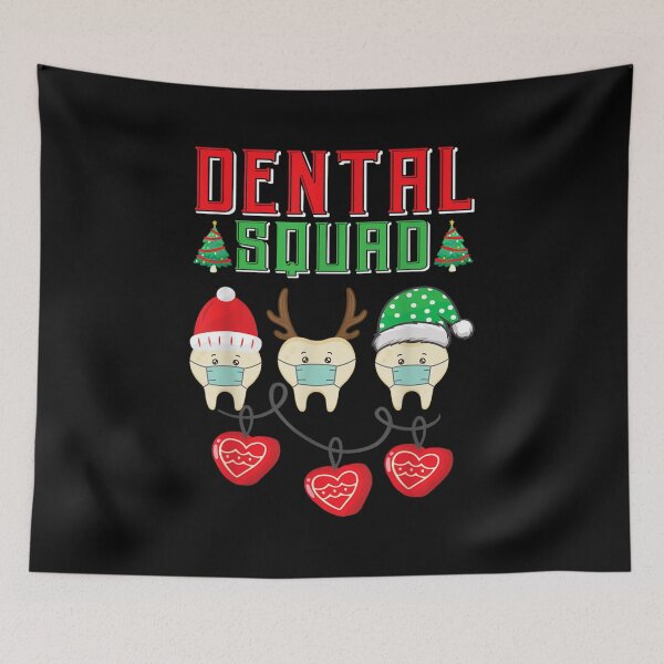Item preview, Christmas Dental Squad Funny Teeth with Mask Dentist designed and sold by bluechic89.