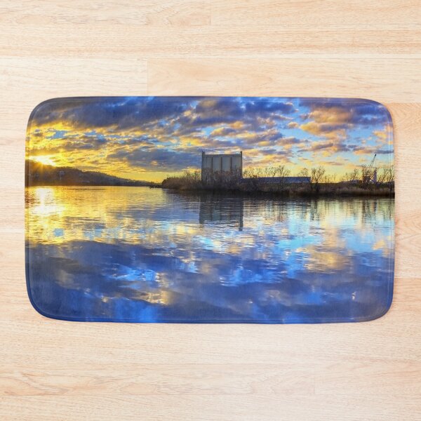Item preview, Sunset on the Tamar River Silos designed and sold by Huskyyy Designs.