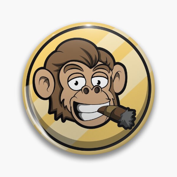 Item preview, Casual chimpanzee on coin designed and sold by Schoneborn.