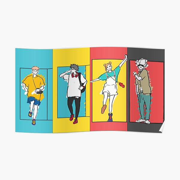 4K Jujutsu Kaisen outro - cool gift for anime lovers - Halloween Poster