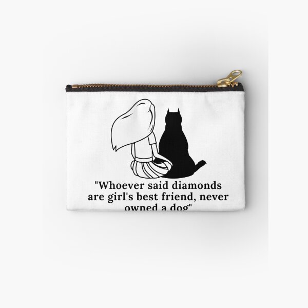 Artikelvorschau, Wer auch immer gesagt hat, dass Diamanten die besten Freunde von Mädchen sind, hat noch nie einen Hund besessen entworfen und verkauft von Loluv Shop.