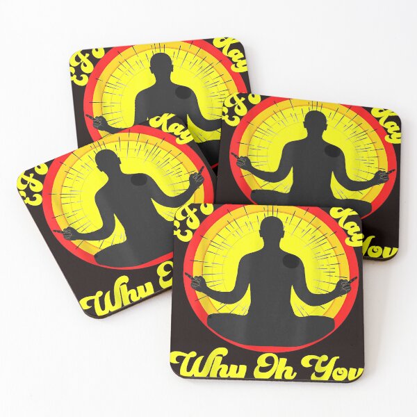 Item preview, Retro EFF You See Kay Why Oh You Funny Yoga Meditation Man designed and sold by DonetTrent.
